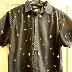 Denim & Flower Ricky Singh Design Short Sleeve Button-Front Shirt